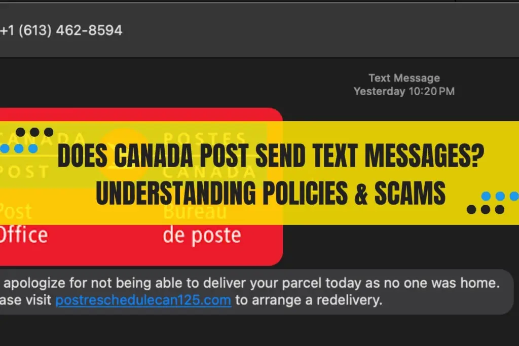 Does Canada Post Send Text Messages