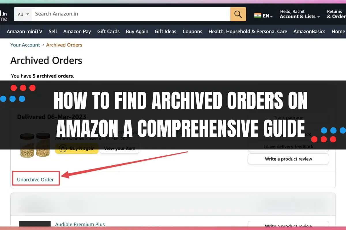 How to Find Archived Orders on Amazon