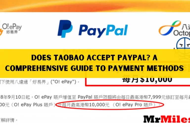 Does Taobao Accept PayPal