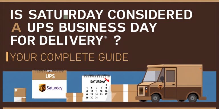 Is Saturday Considered a UPS Business Day for Delivery