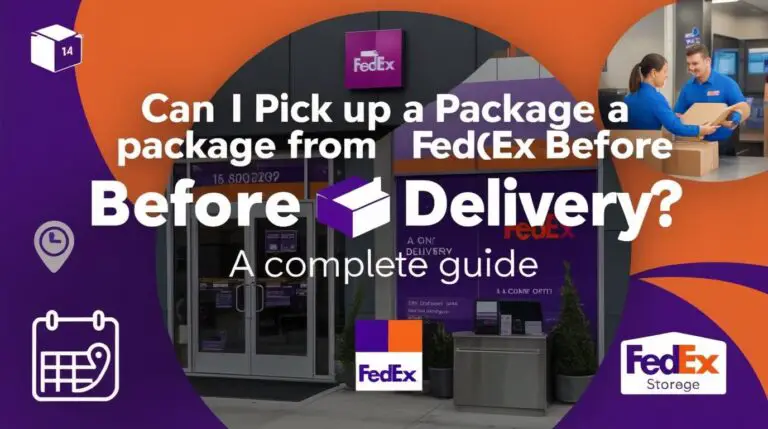 Can I Pick Up a Package from FedEx Before Delivery