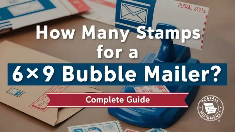 How Many Stamps for a 6x9 Bubble Mailer