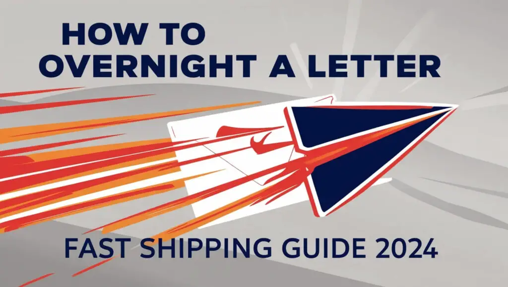 How to Overnight a Letter: Fast Shipping Guide 2024