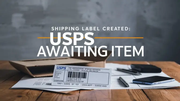 Shipping Label Created USPS Awaiting Item: What It Really Means