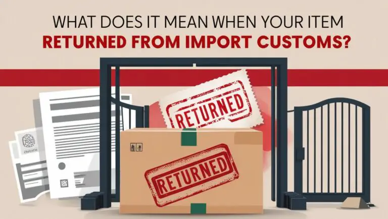 What Does It Mean When Your Item Is Returned from Import Customs